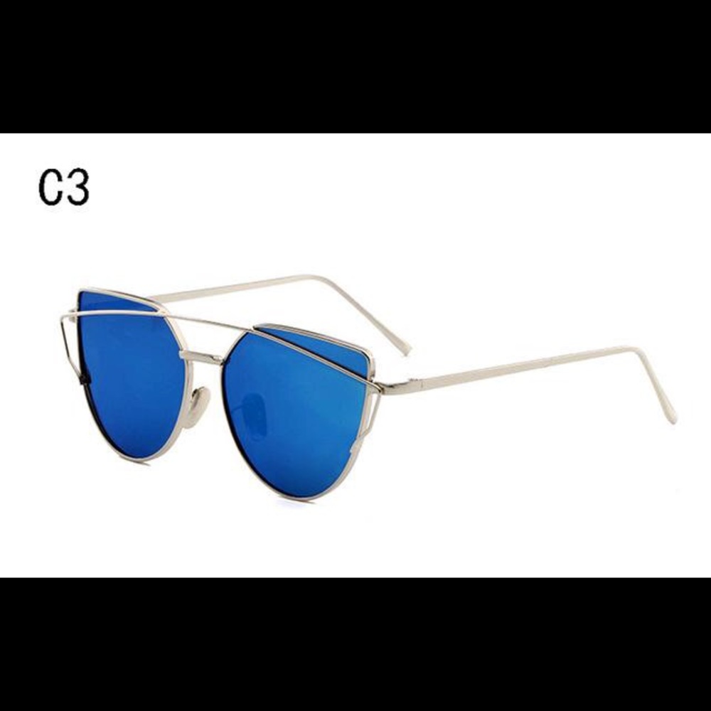 🎊HP❤️ NWOT Fashion Cat-eye Mirrored Sunglasses